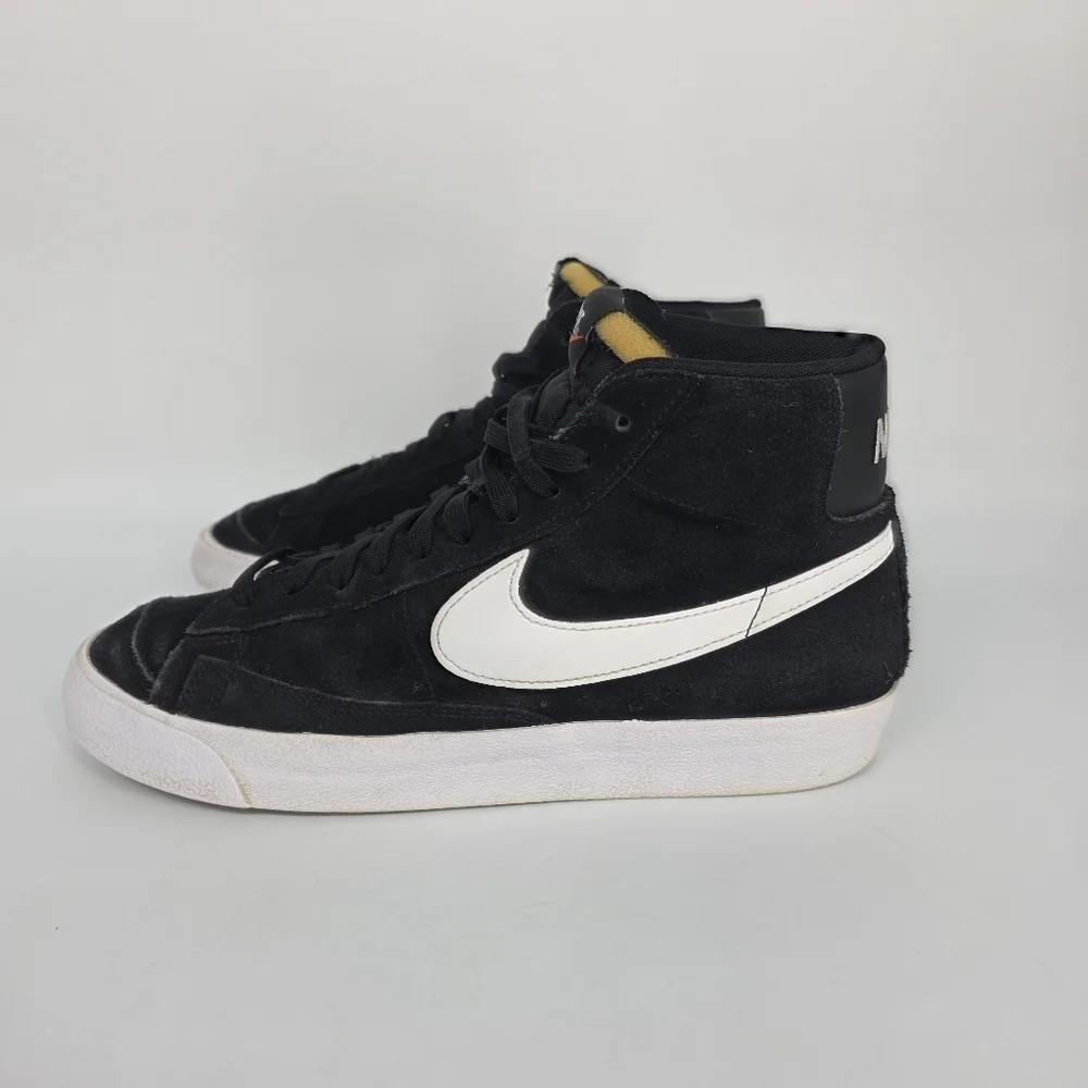Nike Blazer Mid '77 Suede Black White CI1172-005 Men's Size 9 Shoes VINTAGE